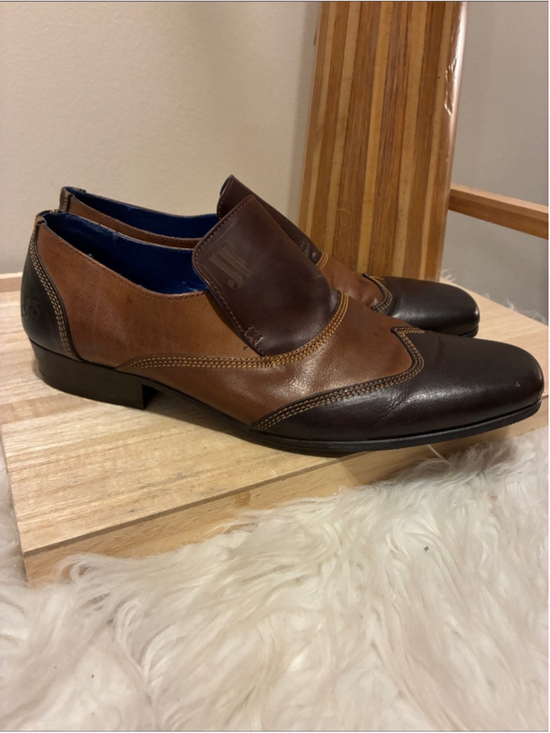 John Fluevog Other - John Fluevog Orlovsky Discontinued Men's Brown Two-Tone Leather Dress Shoes
